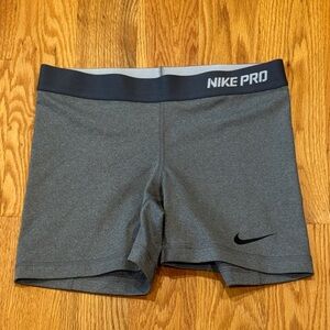 Nike Pro Charcoal Gray Shorts